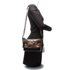 Chanel Shoulder Bag Hobo Small Silver Gold Black — view 9