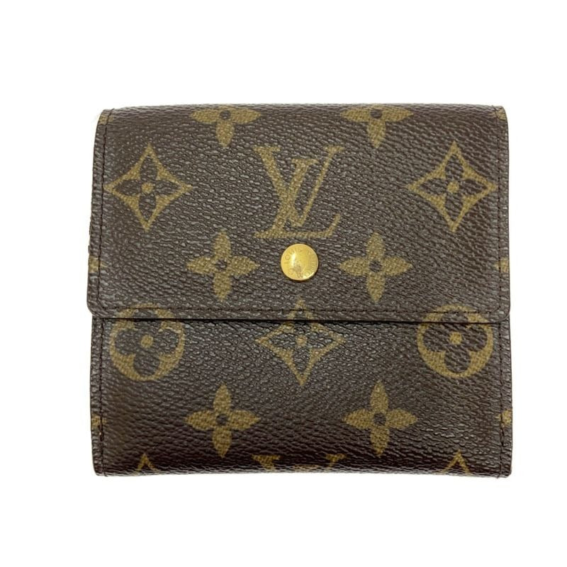 Louis Vuitton Monogram Portefeuille Elise Brown Folding Wallet