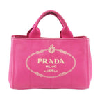 Prada Tote Bag Canapa Pink Canvas 2-Way — view 2