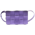 Bottega Veneta Cassette Leather Shoulder Bag Purple