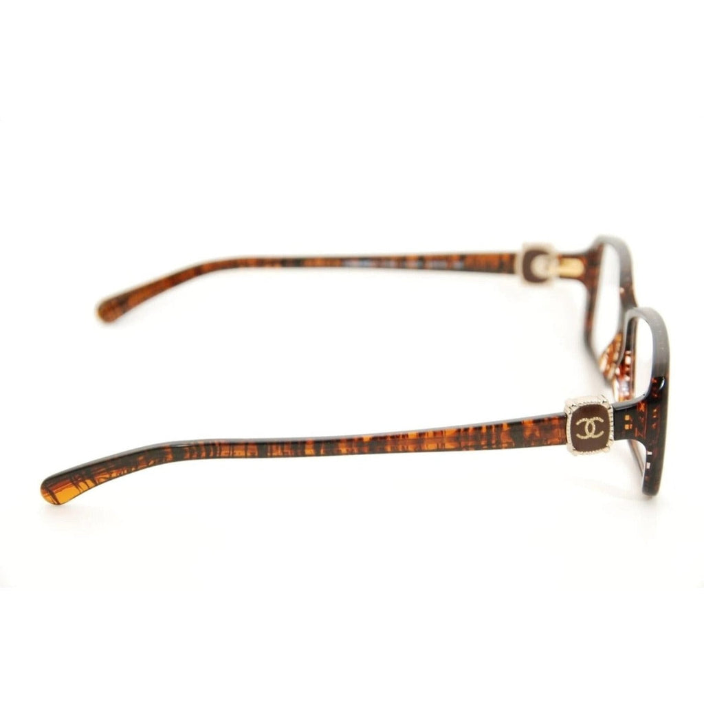 Chanel Glasses 3185 C.1204 52 mm Brown Tweed Frames Italy Rx — view 7