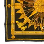 Hermes Carre 90 Silk Scarf Cuillers D'afrique Black — view 4