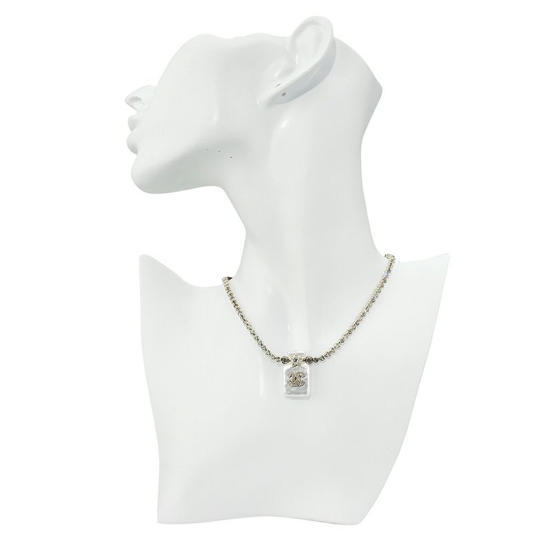 Chanel Constellation Crystal Embellished Gold/Silver Necklace — view 7