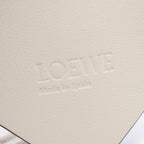 Loewe Charm Futurist Cat White Leather Key Fob Keychain — view 3