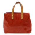 Louis Vuitton Monogram Vernis Reed PM Handbag Mini Tote Bag Rouge Red