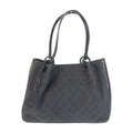 Gucci Black GG Canvas Leather Tote Shoulder Bag