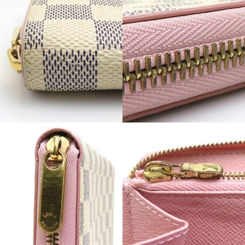 Louis Vuitton Round Zipper Long Wallet Damier Azur Zippy — view 8