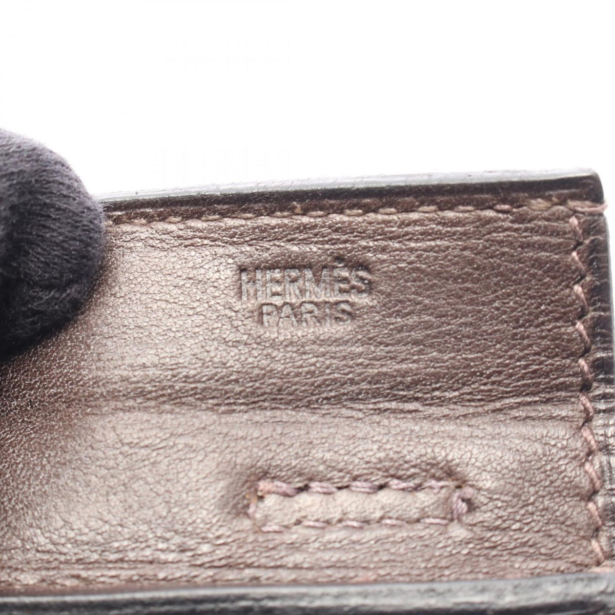 Hermes Shoulder Bag Onimetoe Brown Leather Calf PM — view 4