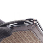 Hermes Shoulder Bag Onimetoe Brown Leather Calf PM — view 5