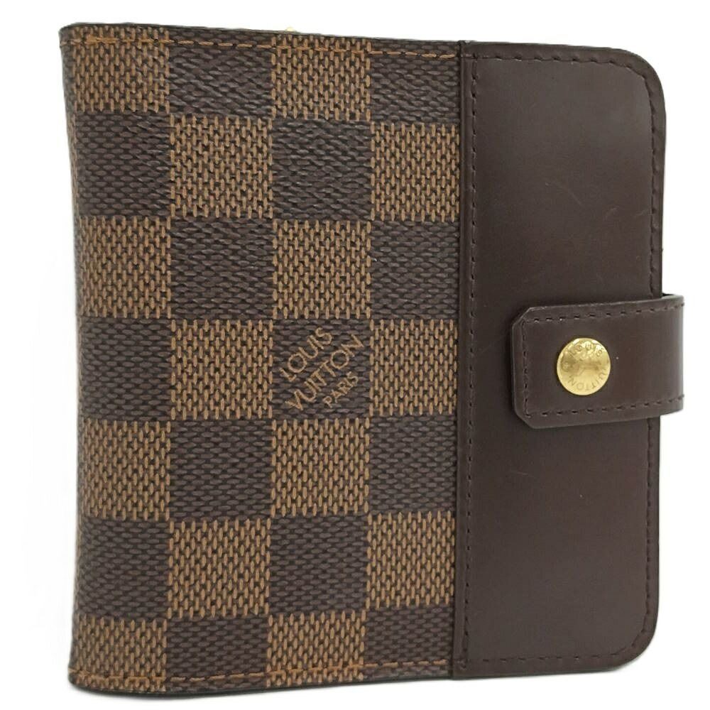 Louis Vuitton Compact Zip Bifold Wallet Damier Ebene