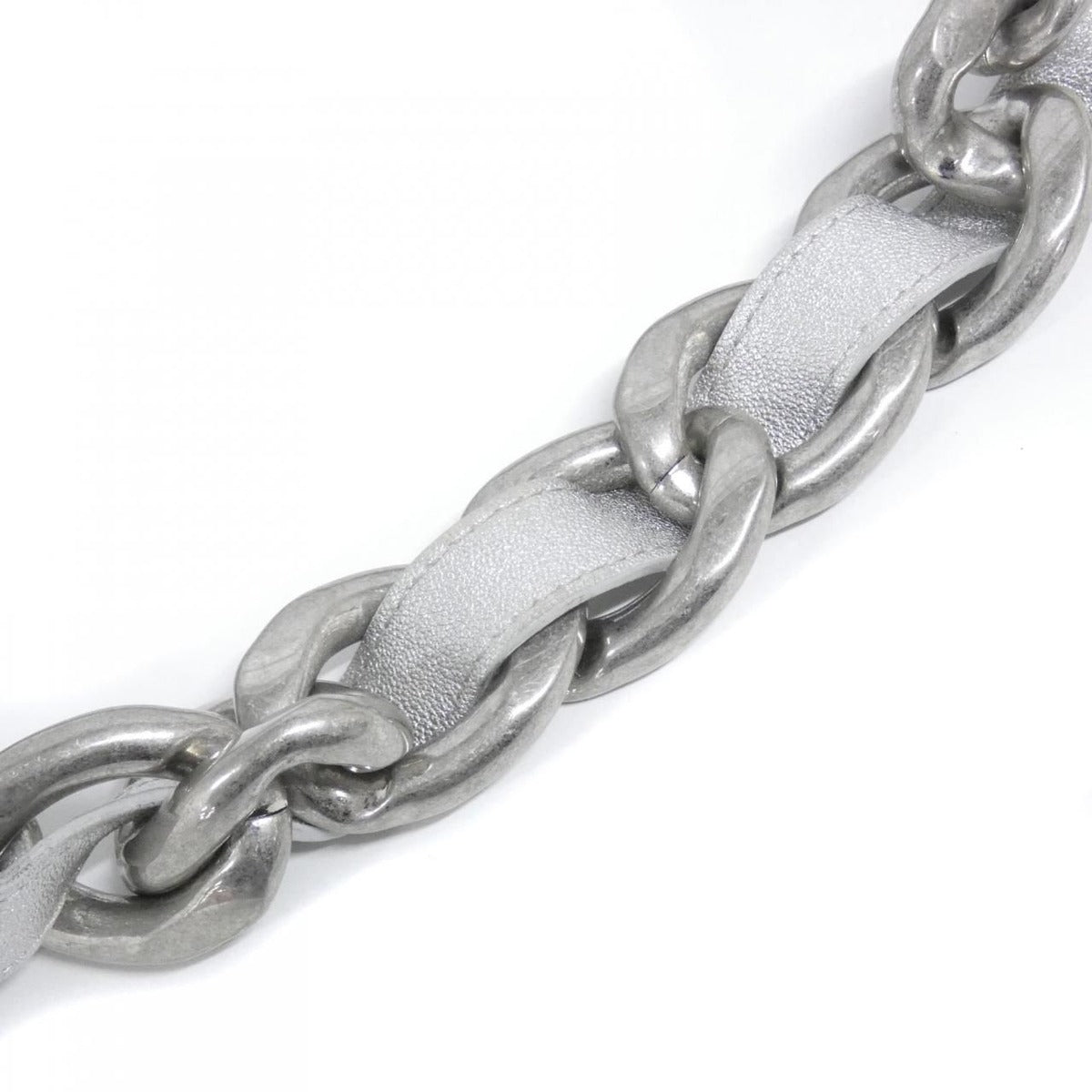 Chanel Shoulder Bag Silver — view 6