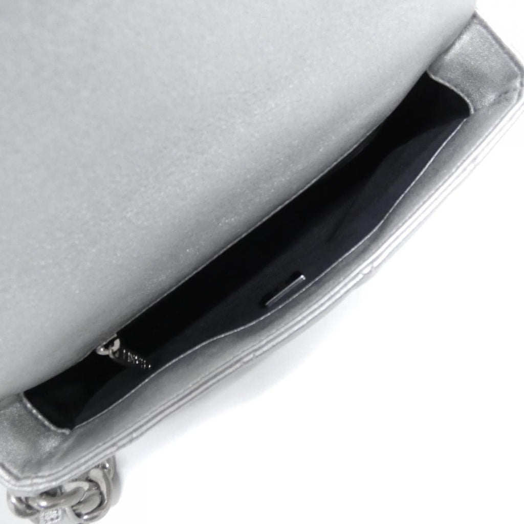Chanel Shoulder Bag Silver — view 7