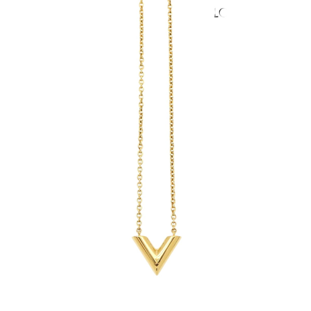 Louis Vuitton Necklace Essential Gold