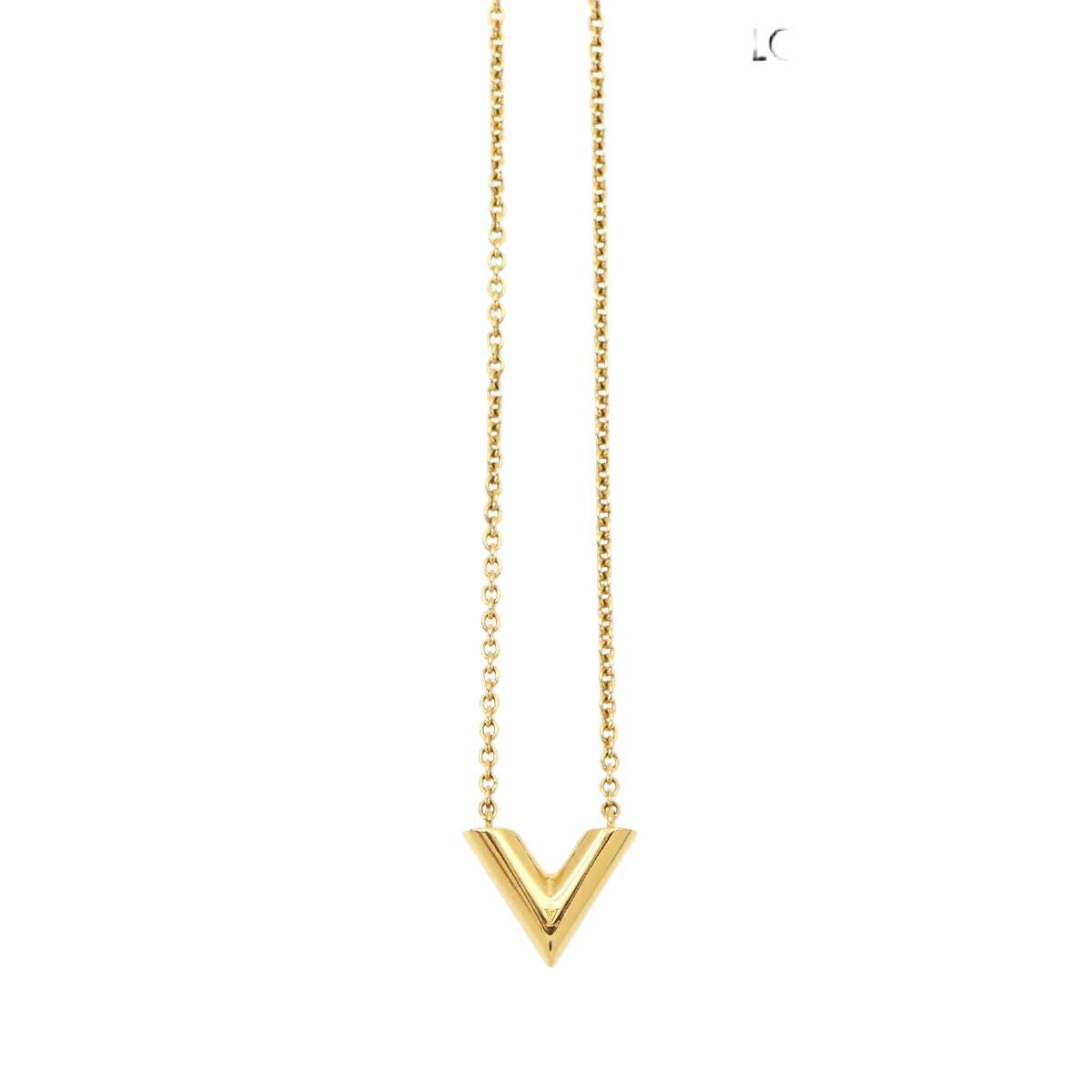 Louis Vuitton Necklace Essential Gold