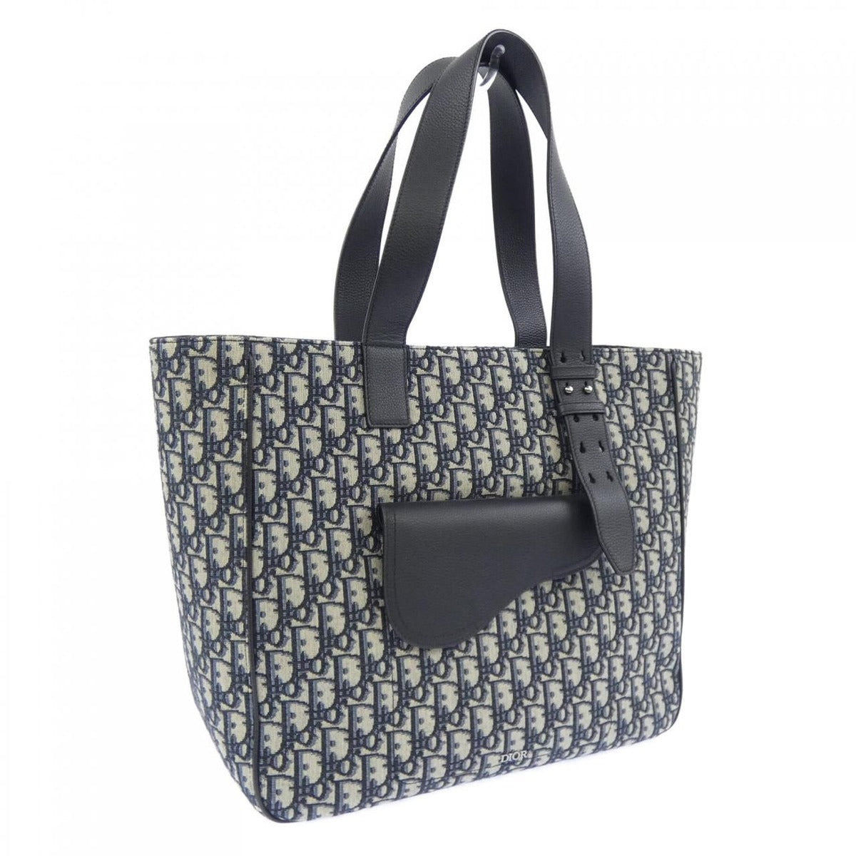 Dior Saddle Tote Black Navy Beige — view 2