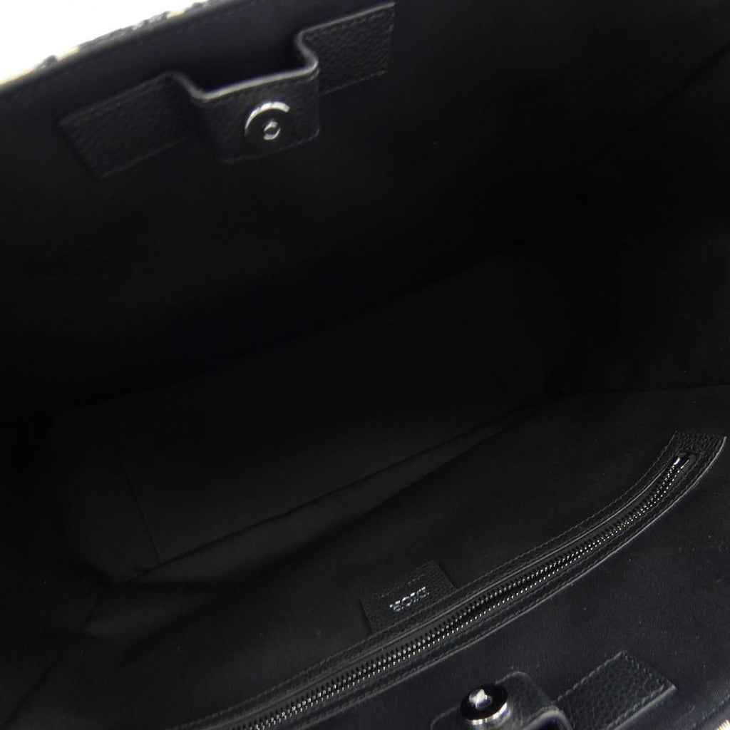 Dior Saddle Tote Black Navy Beige — view 6