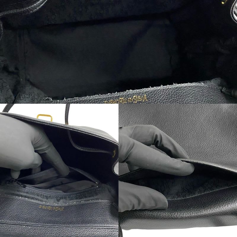 Yves Saint Laurent Vintage Logo Hardware Cutout Leather — view 9