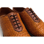 Loewe Shoes Business Men Leather Brown Mesh — view 6