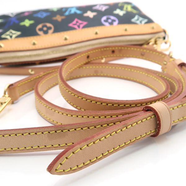 Louis Vuitton Pochette Accessory Monogram Multicolor With Long — view 7