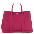 Hermes Garden Party TPM Rose Purple Silver Country Tote Bag