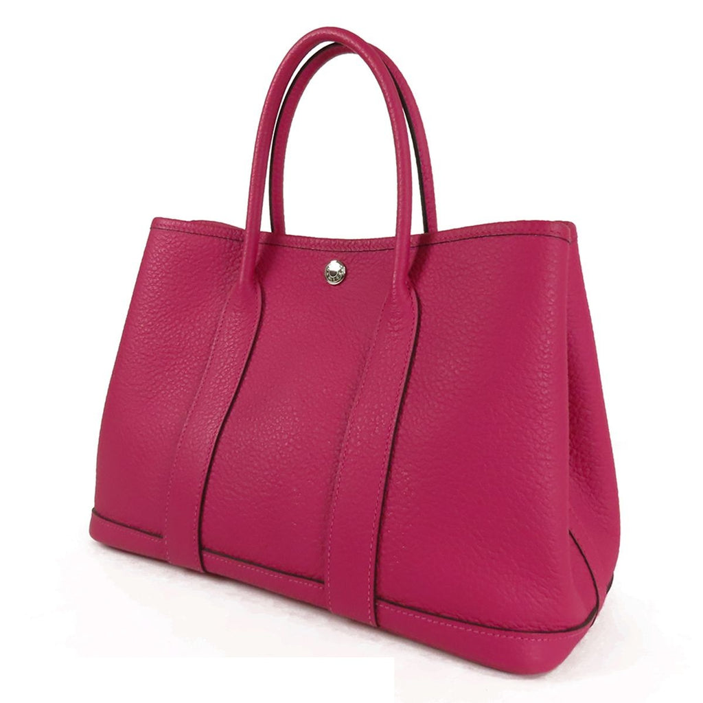 Hermes Garden Party TPM Rose Purple Silver Country Tote Bag — view 2