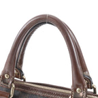 Gucci GG Supreme Leather Tote Shoulder Business Document Brown — view 2
