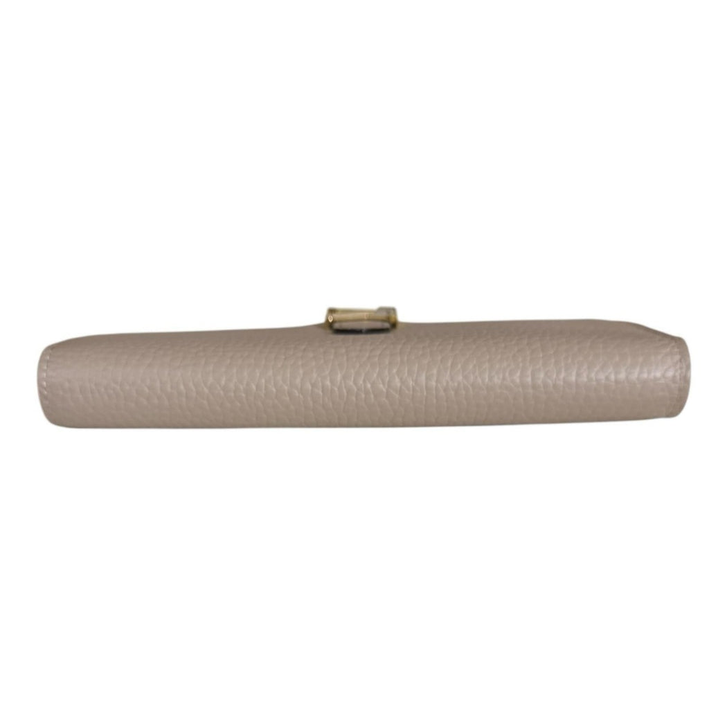 Louis Vuitton Vertical Wallet Taurillon Leather Beige Gale — view 5