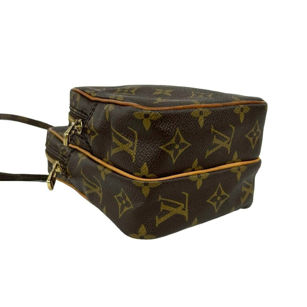 Louis Vuitton Vintage Mini Amazon Monogram Leather Shoulder Bag Pochette Brown — view 7