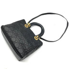 Dior Lady 2-Way Cannage Hand Bag Black — view 2