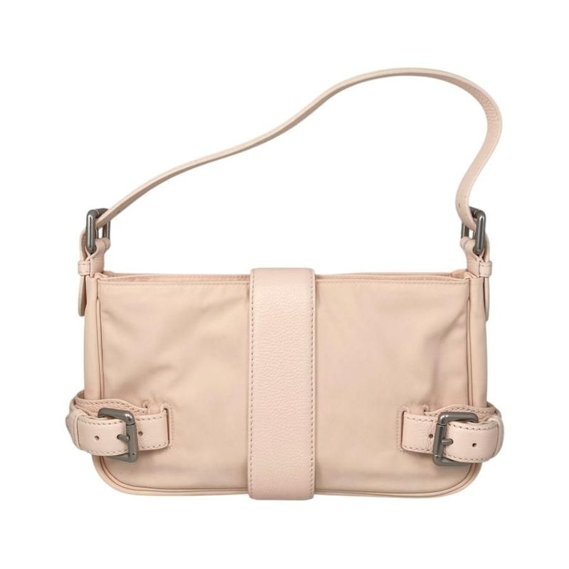 Bottega Veneta Handbag One Shoulder Bag Flap Buckle Pink Silver Hardware — view 2
