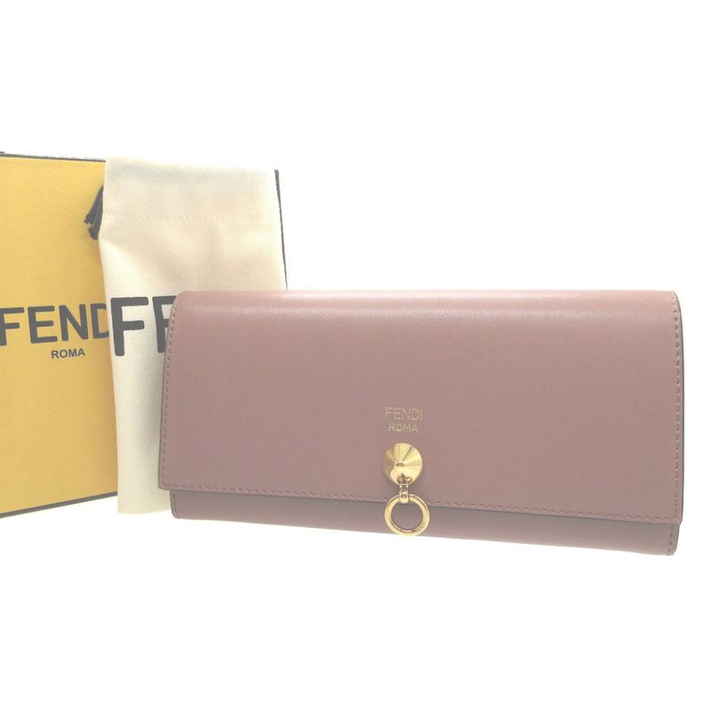 Fendi by the Way 8 M0251 Leather Pink Bifold Wallet 0413 — view 2
