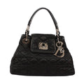 Dior Cannage Charming Rock Bag Nylon Black Handbag Silver