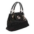 Dior Cannage Charming Rock Bag Nylon Black Handbag Silver — view 2