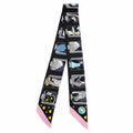 Hermes Twilly Street Navy Multicolor White Pink Yellow