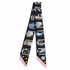 Hermes Twilly Street Navy Multicolor White Pink Yellow