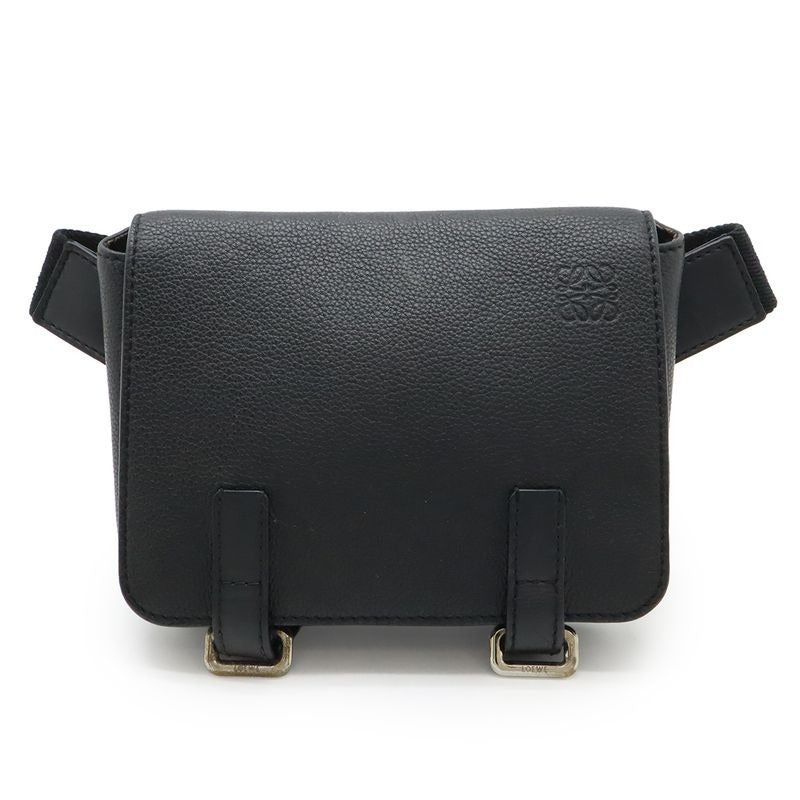 Loewe Anagram Military-bum Bag Body Shoulder Crossbody Leather Black — view 2