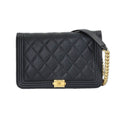 Chanel Chain Wallet Caviar Leather Black