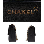 Chanel Chain Shoulder Bag Double Gold Caviar Leather — view 4