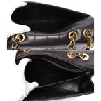 Chanel Chain Shoulder Bag Double Gold Caviar Leather — view 7