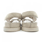 Chanel Sandals Suede Gray — view 5