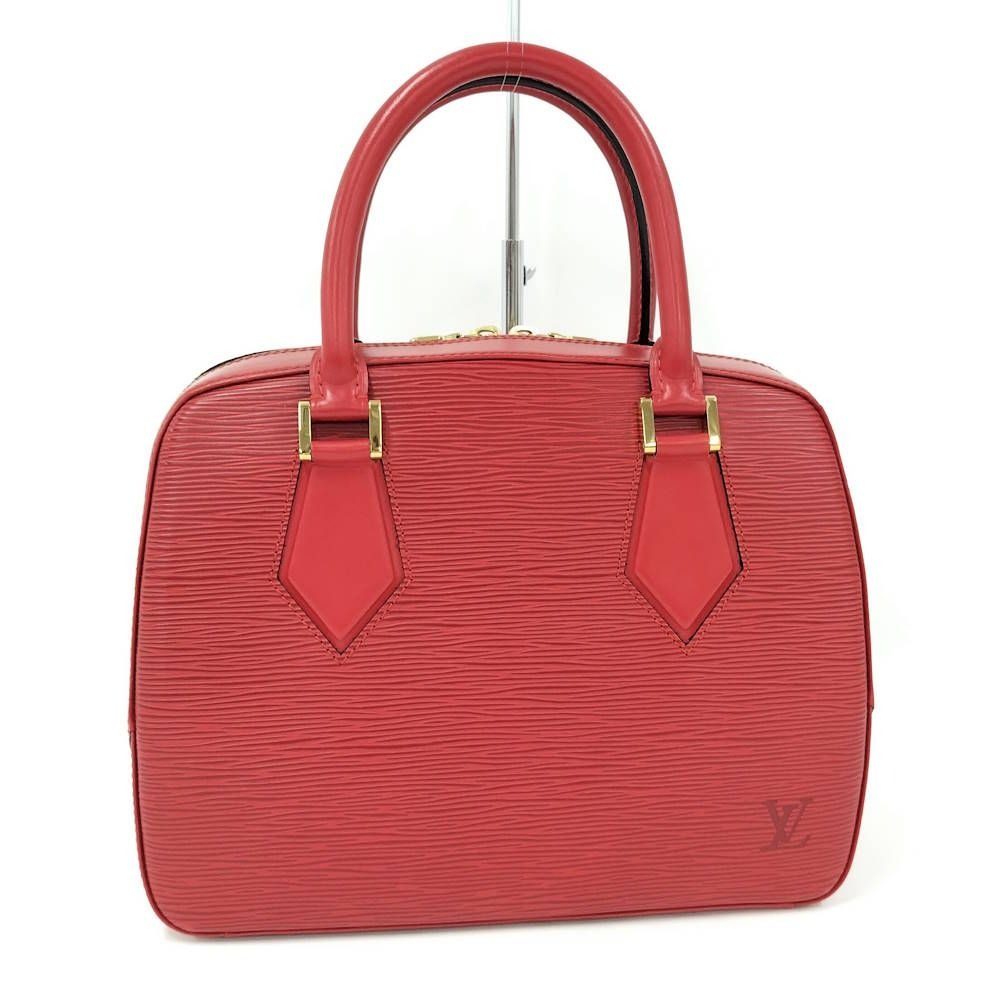 Louis Vuitton Blanc Handbag Epi Leather Red