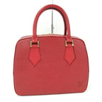 Louis Vuitton Blanc Handbag Epi Leather Red