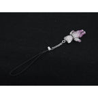 Dior Bear Key Holder Mobile Strap Charm Pink Silver — view 2