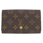 Louis Vuitton Non-stick Porte Monnaie Bier Tresor Monogram Brown Bifold