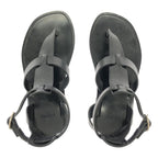 Celine Ankle Strap Flat Sandals 36 Black — view 4