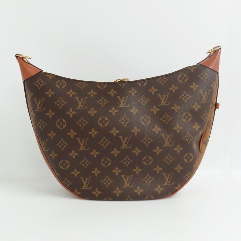 Louis Vuitton Loup Hobo Monogram Reverse Shoulder Bag Brown — view 3