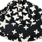 Chanel Hat Cotton Black White Bucket Coco Mark Logo — view 5