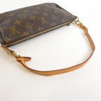 Louis Vuitton Monogram Pochette Pouch Brown Marron — view 6