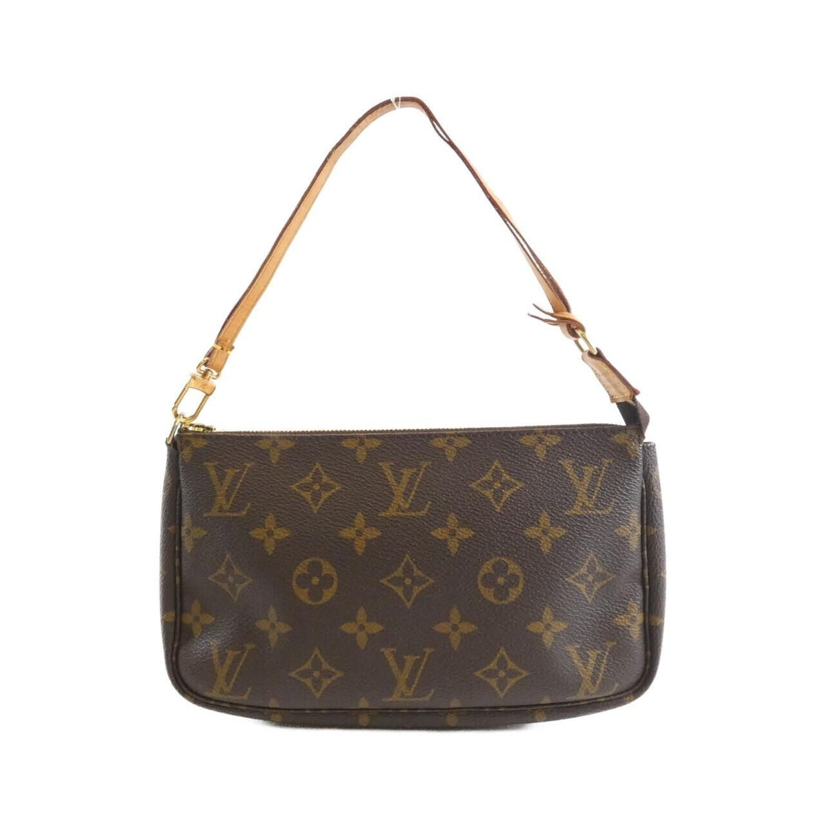 Louis Vuitton Monogram Pochette Pouch Brown Marron