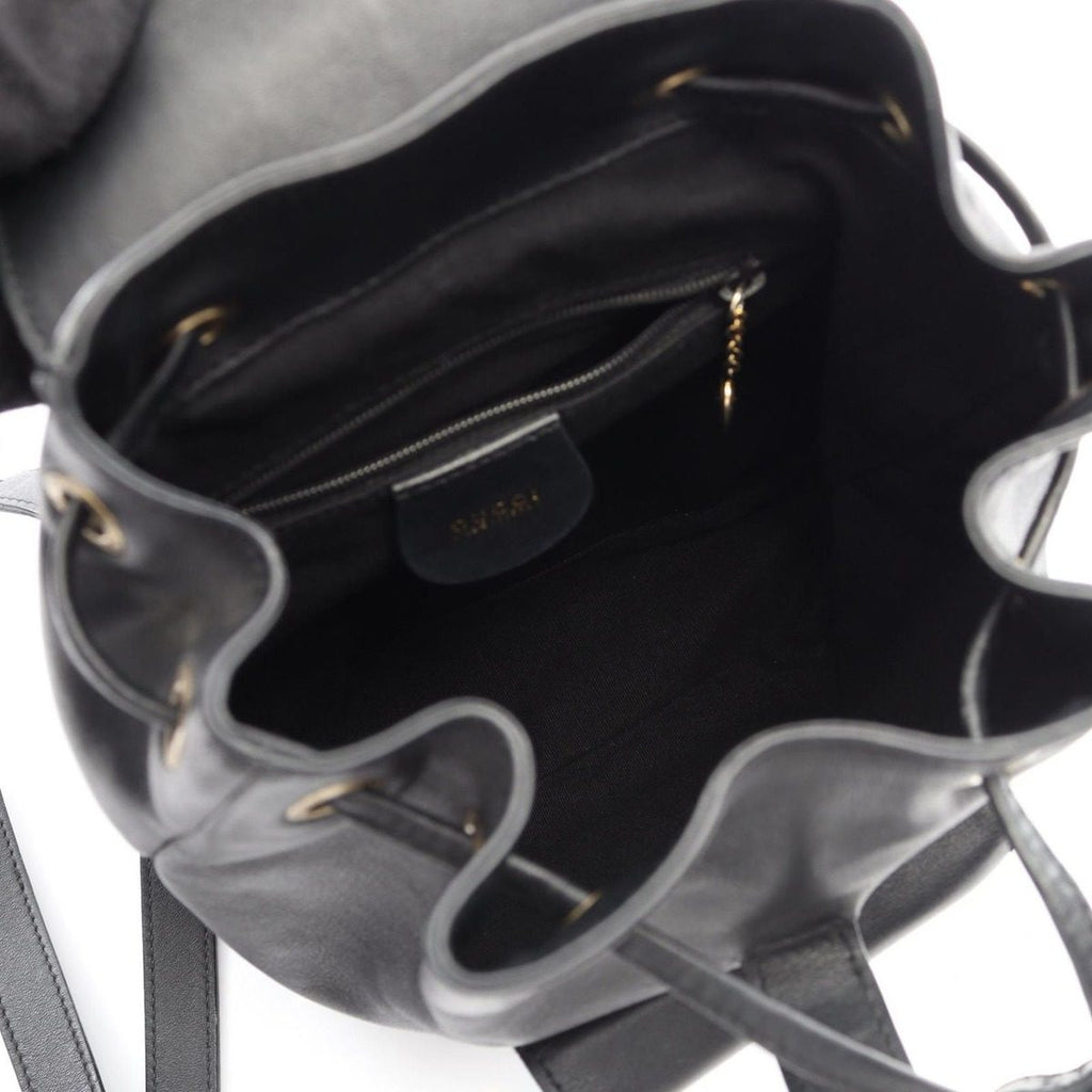 Gucci Backpack Bamboo Black Leather — view 3
